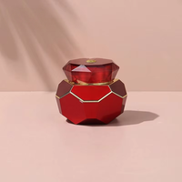 Bouteille de crème hexagonale rouge à vin en stock ensemble d'émulsion acrylique cosmétique multi-tailles pulvérisateur à pompe pour masque facial lotion à usage liquide