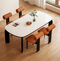 Table à manger extensible de luxe en bois massif, style français moderne, écologique et durable, pour la maison, la cuisine et la salle à manger