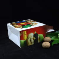 Boîte d'emballage alimentaire en papier jetable de qualité alimentaire personnalisée avec poignée