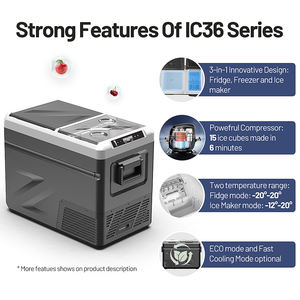 Alpicool Mini glacière électrique pour voiture 12/24V Durable <span class=keywords><strong>Automobile</strong></span> Réfrigérateur avec machine à glaçons Compresseur portable <span class=keywords><strong>RV</strong></span> Outdoor Hotel Use - Product Image 2