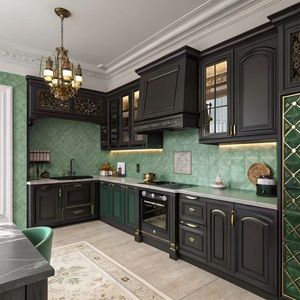 Gabinetes <span class=keywords><strong>de</strong></span> Cocina Europeos <span class=keywords><strong>de</strong></span> Madera Sólida <span class=keywords><strong>de</strong></span> Roble Blanco y Nogal con Acabado en Laca <span class=keywords><strong>de</strong></span> Alto Brillo y Bisagras Personalizadas <span class=keywords><strong>de</strong></span> Lujo - Product Image 3