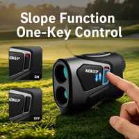 Télémètre laser de golf longue portée KOKVP avec fonction de compensation de pente, verrouillage magnétique du drapeau, portée de 1500 m, grossissement 7x, rechargeable, vibration