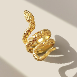 Кольцо на палец в форме змеи, 18 карат - Product Image 1