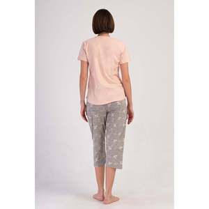 Combinaison de nuit ovale à manches courtes et col rond pour femmes - Product Image 1