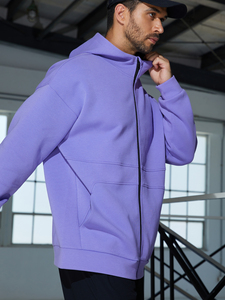 Sudadera Personalizada con Capucha <span class=keywords><strong>y</strong></span> Cremallera Completa para Hombre de Felpa de Algodón de Alto Gramaje de Alta Calidad Fabricante OEM de Ropa Deportiva Sostenible <span class=keywords><strong>y</strong></span> Ecológica para Gimnasio - Product Image 5