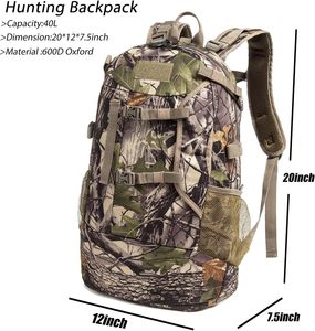 Échantillon gratuit Sac à dos tactique d'assaut de chasse en plein air le plus vendu Sac à bandoulière Messenger Sac à dos de randonnée Sac à dos tactique de gym - Product Image 4