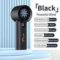 Ventilateur portable T100 à chargement USB, mini-ventilateur à main, petite turbine puissante en plastique durable, directement de l'usine