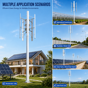 เครื่องกำเนิดไฟฟ้าพลังงานลมแบบรวมตัวควบคุมชนิด H 220v พร้อมตัวควบคุมอัจฉริยะและจอแสดงผล LCD - Product Image 3