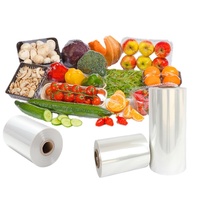 Rouleau de film thermorétractable en plastique transparent anti-buée POF polyoléfine pour emballage réfrigéré frais de poulet, de fruits et de légumes