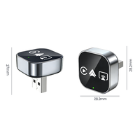Dongle CarPlay sans fil 4-en-1, CarPlay et Android Auto filaires transformés en sans fil, AirPlay Android Mirror, Plug&Play stable et fiable