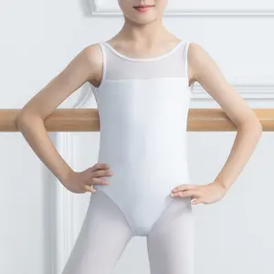 Crianças Crianças Ballet Leotard Sem Mangas Toddlers Girl's Leotard Ginástica Dança Collant Ballet Rítmica Training Clothing