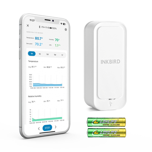 Inkbird nâng <span class=keywords><strong>c</strong></span>ấp Bluetooth 5.0 ITH-11-B trong nhà và ngoài trời Sử dụng bluetooth ẩm kế Nhiệt kế - Product Image 1