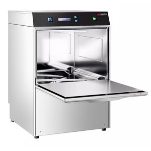 Lave-verres à double paroi GGM Gastro - Numérique - 2,97 KW - Acier inoxydable 304 - Réservoir de 5 L - Séchage à l'air chaud - Inclus Décapant - avec détergent - Product Image 4