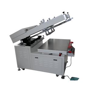 เครื่องพิมพ์ซิลค์สกรีนกึ่งอัตโนมัติความเร็วสูง พร้อมโต๊ะสุญญากาศแบบแขนเอียงสำหรับการ์ดและฉลาก  พร้อมระบบขับเคลื่อนด้วยมอเตอร์หลัก - Product Image 1