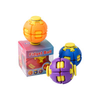 Best-seller transfrontalier : Jouet anti-stress coloré en plastique imprimé en 3D, Spinner créatif pour les doigts, Gadget incontournable en boîte