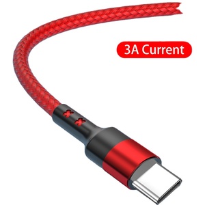 Cáp dữ liệu Type C Nylon 2.8A mẫu miễn phí dành cho <span class=keywords><strong>Huawei</strong></span>/Samsung/Xiaomi, cáp sạc nhanh USB dùng cho máy in/máy tính - Product Image 1