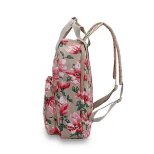 Fresh Style Women Backpack Floral Print Bookbags Canvas Travel Backpack for Girls Rucksack Female School Bag