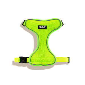 Harnais pour animaux de compagnie, gilet en maille réfléchissante vert fluorescent, sangle de poitrine pour chiens de petite à moyenne taille - Product Image 3