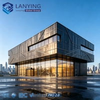 Solución de Construcción de Estructura de Acero Comercial SYLY para Oficinas, Tiendas y Centros Comerciales - Diseño Modular con Panel Sándwich, Estilo Moderno, Alta Resistencia