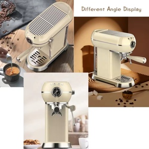 Eu Plug Retro <b>Toaster</b> Stainless Steel Coffee Machine Set Semi-automatic with Programmable Function for Household Use - Product Image 3