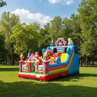 Château gonflable extérieur en PVC avec toboggan, château gonflable de haute qualité personnalisé avec toboggan pour les enfants, amusement