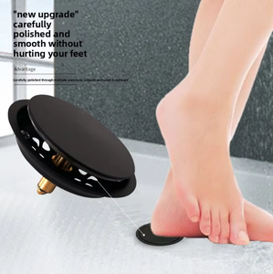 Rejilla de Drenaje Cuadrada de Latón para Piso, 4 Pulgadas, Diseño Moderno Pulido, Anticorrosión, para Baño - Product Image 5