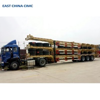 CHINE DE L'EST CIMC 20 Pieds 40ft Conteneur Châssis Squelette Remorque Avec Twist Lock Populaire aux USA