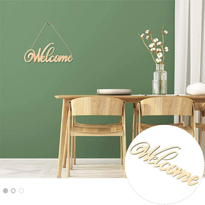 Panneau en <span class=keywords><strong>bois</strong></span> « Bienvenue à la maison », lettres en <span class=keywords><strong>bois</strong></span>, blocs de mots pour couronnes, artisanat, décoration murale et <span class=keywords><strong>porte</strong></span>. - Product Image 3