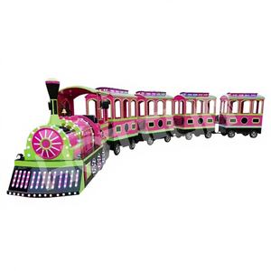 Tren sin rieles de acero para exteriores, ideal para patios traseros, parques públicos y centros comerciales, con certificación CE, para 24 personas. - Product Image 1