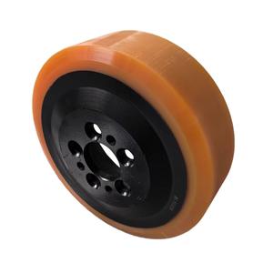 中国工場LINDET20耐久性産業用PUフォークリフト駆動ホイール - Product Image 1