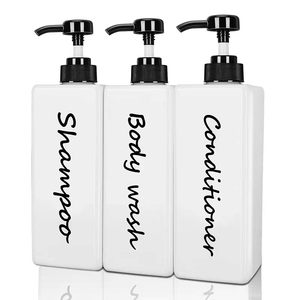 BEST WANFAN Eco-Friendly Hotel <b>Bathroom</b> <b>Dispenser</b> Bottle <b>Set</b> Plastic Pump <b>Soap</b> Shampoo Conditioner Container Modern Counter - Product Image 1