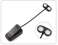 Lampe LED neuve, protection des yeux, petite abat-jour en plastique, modèle à piles, lampe de lecture à pince, dortoir étudiant, chambre à coucher