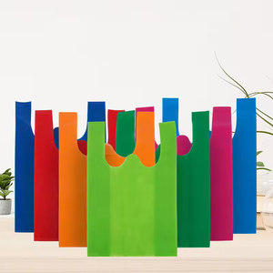 Bolsa Ecológica Reutilizable Personalizada con Logotipo, Bolsas de Compras Impresas, Bolsa Tipo <span class=keywords><strong>Camiseta</strong></span> - Product Image 3