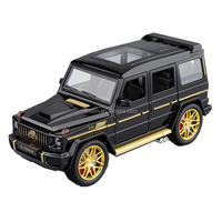 Véhicule de simulation RC G63 1/24, 2.4G 5CH, voiture tout-terrain en alliage avec lumières et sons