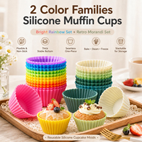 Moule à gâteau en silicone rond, moule à muffins, moule à cupcakes, ustensiles de cuisson pour la cuisine, fabricant d'ustensiles de cuisson, outils de décoration de gâteaux DIY
