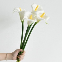 Künstliche PU Calla-Lilie 60cm Kunstblumenstiel für Hochzeit, Heim und Hotel Dekoration
