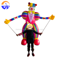 Modèle de clown gonflable géant pour extérieur, en tissu Oxford léger, alimenté par batterie au lithium, idéal pour la publicité.