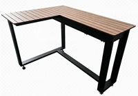 Ensemble de barbecue pour cuisine extérieure avec quatre brûleurs principaux, un brûleur latéral, comptoir en HPL pour la cuisson dans la cour
