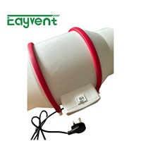 Ventilateur de gaine à flux mixte silencieux à haut débit d'air, ventilateur électrique pour salle de bain, ventilation d'air frais pour salle de bain, sous-sol, grenier, cuisine, 4, 6, 8 pouces