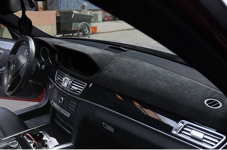 Copricruscotto Per Mercedes Classe E W212 (2010-2012) - LHD/RHD, Nero, Antipolvere, Antiriflesso, Protezione Dal Sole