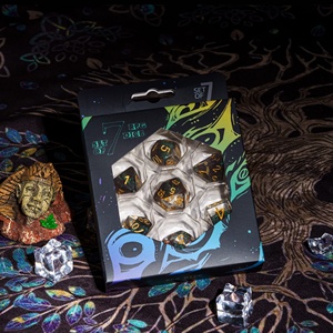 Boîte à dés hexagonale vide en carton et plastique pour D&D RPG, avec logo personnalisé, emballage pour dés de <span class=keywords><strong>Dungeons</strong></span> <span class=keywords><strong>and</strong></span> <span class=keywords><strong>Dragons</strong></span> - Product Image 6