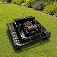 Tondeuse à gazon industrielle et commerciale puissante 3000W avec télécommande, système essence 48V, hauteur de coupe 280mm