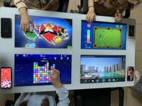 Table interactive étanche HD LCD multi-écran tactile Table intérieure intégrée dans le système Android ou Windows