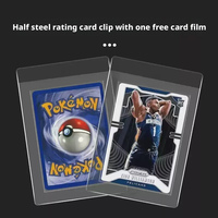 Étui de protection pour cartes de visite en PVC semi-rigide transparent avec logo personnalisé, 84x125mm, anti-poussière, anti-décoloration, protège les cartes