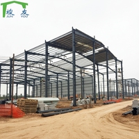 Almacén de Estructura de Acero de Gran Envergadura, Ideal para Centros de Fabricación y Distribución, Nave Industrial Prefabricada de Metal