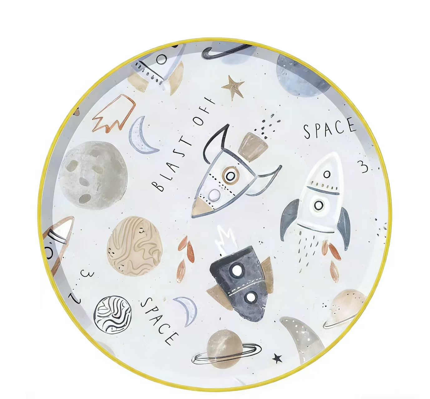 จานกลม 9 นิ้ว * 8 ชิ้น