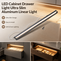 Éclairage intérieur LED pour tiroir de placard avec capteur de porte IR, longueur personnalisée YB4003-26-1