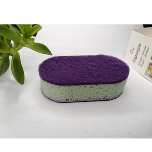 ฟองน้ำล้างจานแบบหนาพิเศษ ความหนาแน่นสูง แผ่นขัดสองด้าน สำหรับหม้อและกระทะ - Product Image 2