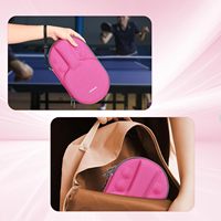 Étui portable pour raquette de ping-pong à coque rigide, sac de rangement protecteur pour raquette de tennis de table avec compartiments pour balles