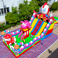 Toboggan gonflable géant de qualité supérieure pour l'extérieur, capacité de 1200 kg, pour parc aquatique et camp d'été, activité ludique pour enfants